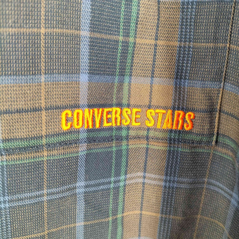 コンバーススターズ CONVERSE STARS レーヨン チェックシャツ レディース
