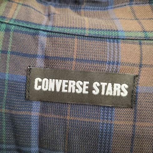 コンバーススターズ CONVERSE STARS レーヨン チェックシャツ レディース