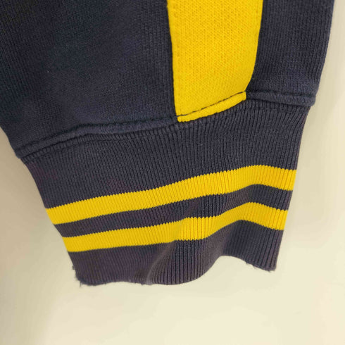 ポロバイラルフローレン Polo by RALPH LAUREN フロント刺繍 アームライン バイカラー ジップアップ スウェット メンズ import:L