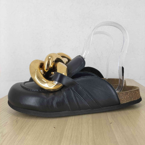 ジェイダブリューアンダーソン JW ANDERSON チェーン レザーローファーミュール メンズ JPN:39