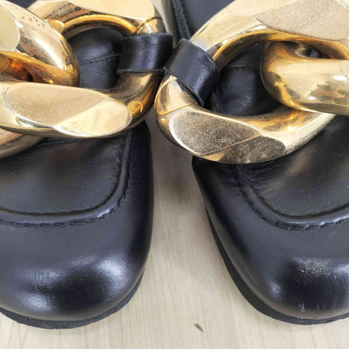 ジェイダブリューアンダーソン JW ANDERSON チェーン レザーローファーミュール メンズ JPN:39
