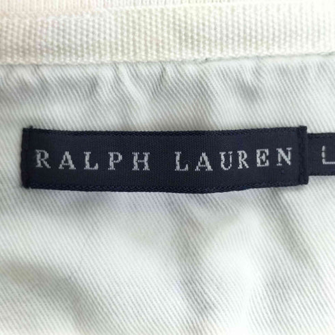 ラルフローレン RALPH LAUREN スキッパー Vネック 2ポケット ボーダー ラガーシャツ レディース import:L