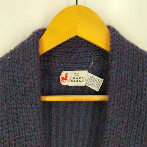 クレイジーホース CRAZY HORSE 香港製 ポリウールアクリル ニットカーディガン メンズ