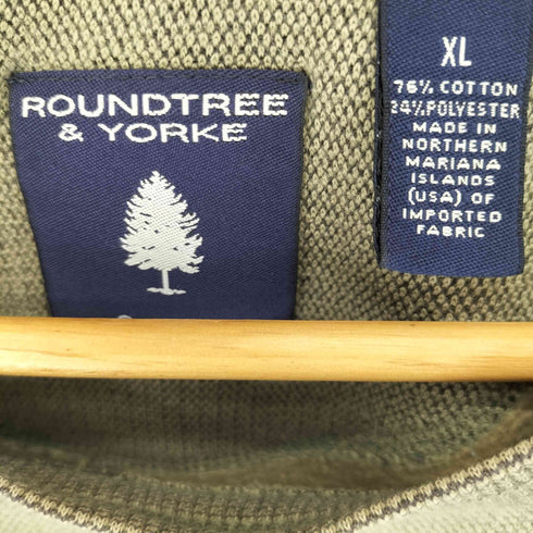 ラウンドツリーアンドヨーク roundtree&yorke コットンクルーネック無地スウェット メンズ JPN:XL