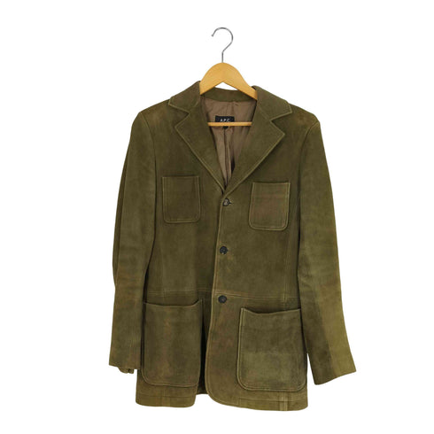 アーペーセー A.P.C. フランス製 鹿革 ディアスキン スウェード ジャケット メンズ import:M