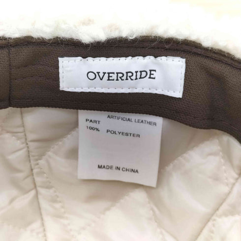 オーバーライド override REC MOUTON EARFLAP CAP SG レディース 58cm