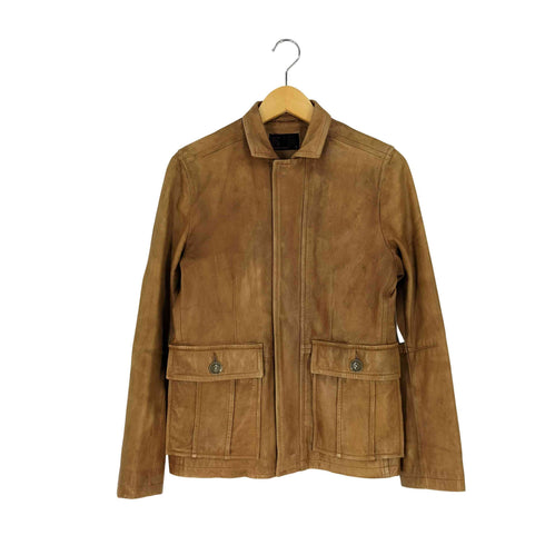 ニーキューイチニーキューゴーオム 291295=HOMME 比翼 ジップアップ レザージャケット メンズ JPN:2