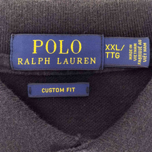 ポロラルフローレン POLO RALPH LAUREN ポニー刺しゅう ボーダー柄ポロシャツ メンズ xxl