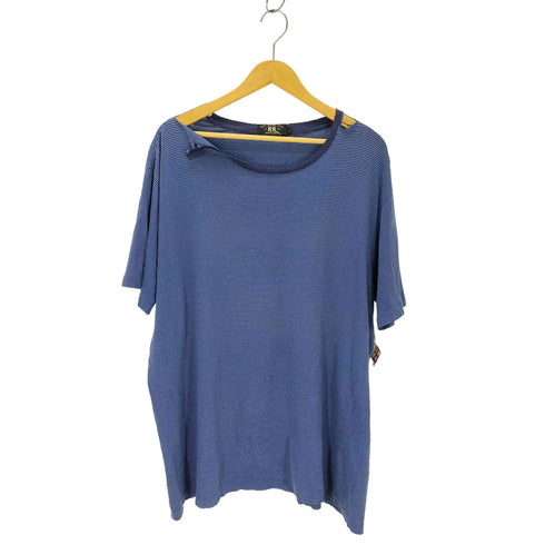 ダブルアールエルラルフローレン RRL RALPH LAUREN 90s 三ツ星タグ ボーダー柄Tシャツ ボロ メンズ JPN:L