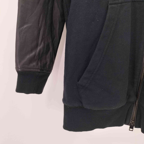 ディーゼル DIESEL ラムレザー切替パーカー メンズ