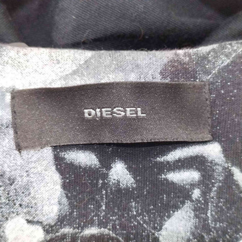ディーゼル DIESEL ラムレザー切替パーカー メンズ