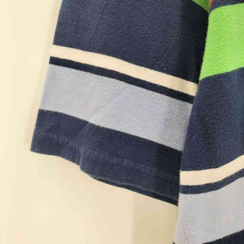ポロバイラルフローレン Polo by RALPH LAUREN 90s ポニー刺しゅう マルチボーダー クルーネックTシャツ メンズ JPN:L