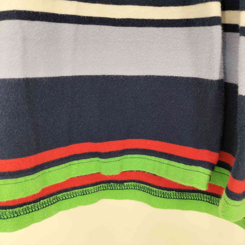 ポロバイラルフローレン Polo by RALPH LAUREN 90s ポニー刺しゅう マルチボーダー クルーネックTシャツ メンズ JPN:L