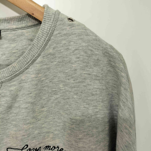 ディーゼル DIESEL カットオフスウェット バックハートロゴ レディース
