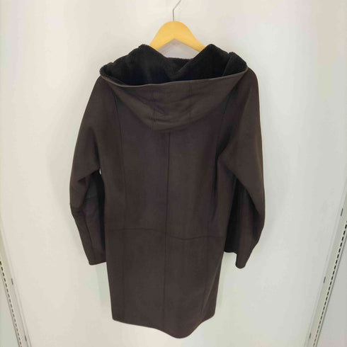 シープスキンボアフーデッドコート レディース import:M