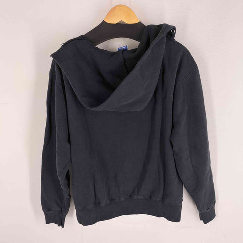 チャンピオン Champion 90s 青タグ USA製 CARE ON REVERSE チームワッペン 前V プルオーバーフーディー カンガルーポケット メンズ import:XL
