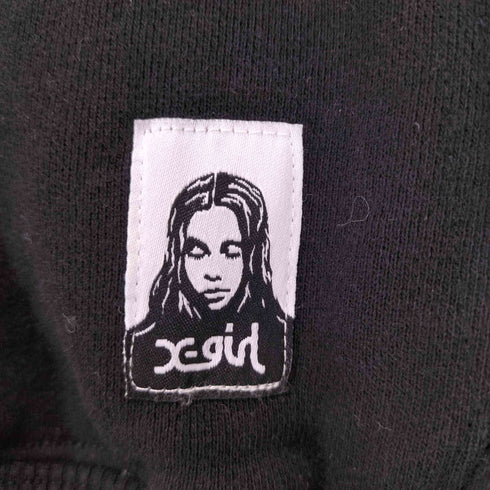 エックスガール X-girl FACE COMPACT ZIP UP HOODIE レディース M