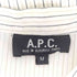 アーペーセー A.P.C. バンドカラー ストライプ柄 スキッパーシャツ メンズ JPN:M