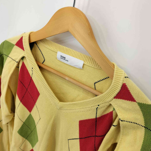 トーガアーカイブス TOGA ARCHIVES 19SS コットン アーガイルニット レディース JPN:36