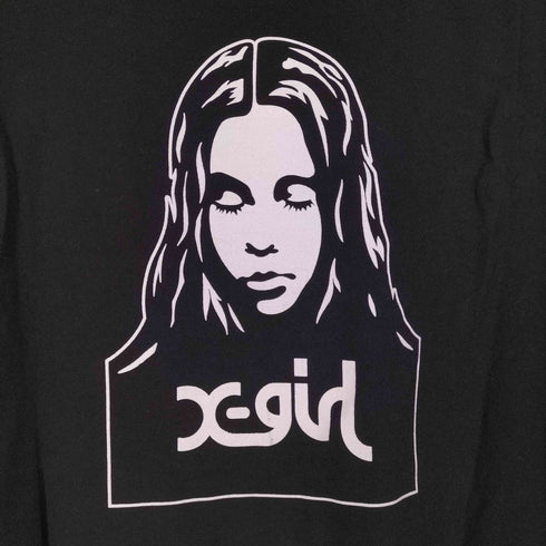 エックスガール X-girl 24SS FACE S/S TEE メンズ L