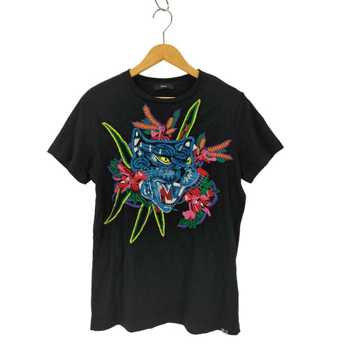 ディーゼル DIESEL 立体タイガー刺繍 Tシャツ レディース