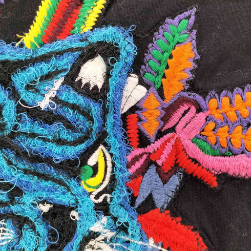 ディーゼル DIESEL 立体タイガー刺繍 Tシャツ レディース
