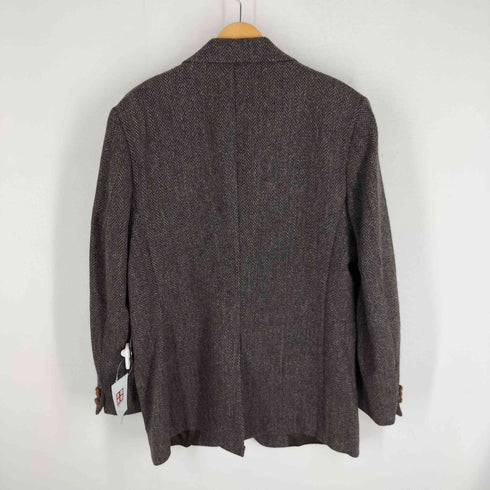 ハリスツイード Harris Tweed 80-90s ウールツイード 2B テーラードジャケット くるみボタン 背抜き メンズ 42 L