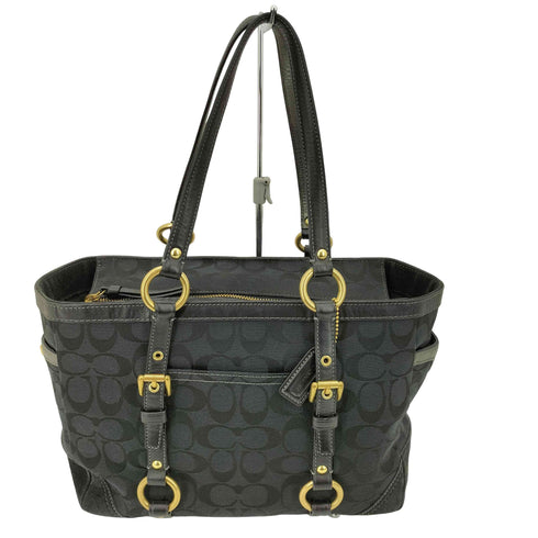コーチ COACH シャドーシグネチャー柄 ゴールドリング トートバッグ レディース