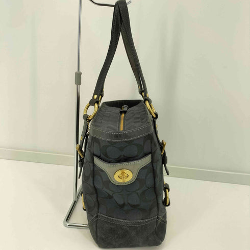コーチ COACH シャドーシグネチャー柄 ゴールドリング トートバッグ レディース