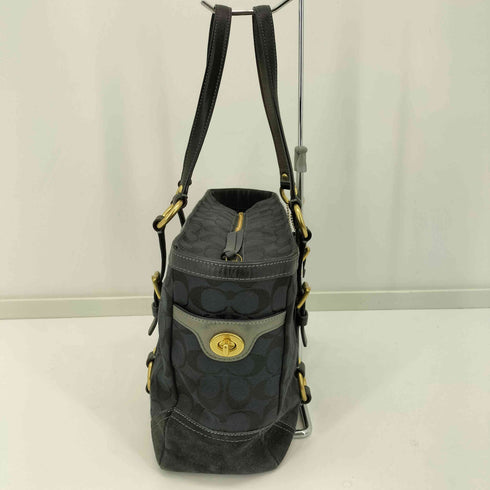 コーチ COACH シャドーシグネチャー柄 ゴールドリング トートバッグ レディース