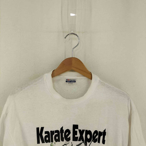 ヘインズ Hanes USA製 Karate Expert INSECTICIDE クルーネックTシャツ メンズ import:XL