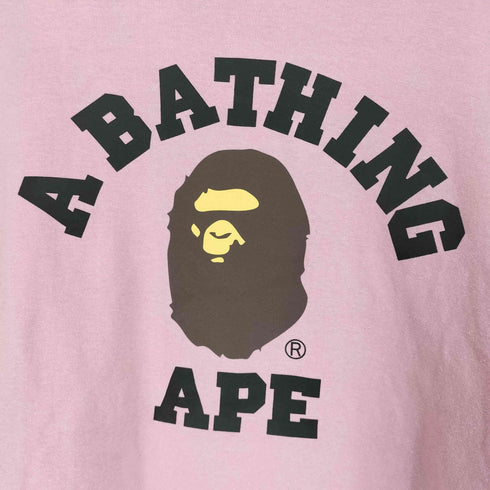アベイシングエイプ A BATHING APE COLLEGE L/S TEE メンズ JPN:L