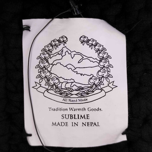 サブライム SUBLiME Solid HAND KNIT HAT オールハンドメイド ニットハット メンズ ONE SIZE