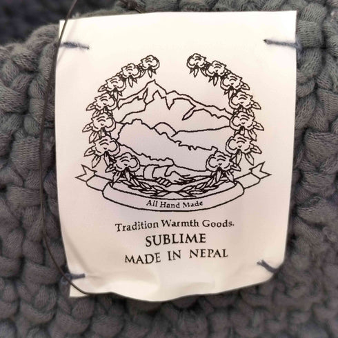 サブライム SUBLiME Solid HAND KNIT HAT オールハンドメイド ニットハット メンズ ONE SIZE