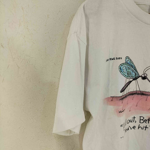 THE FAR SIDE USA製 1992コピーライト Pull out Betty Pull out You've hit an artery クルーネックTシャツ メンズ import:XL