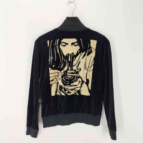 ヒステリックグラマー HYSTERIC GLAMOUR HEAVY ヘビー ベロア フルジップ トラックジャケット レディース