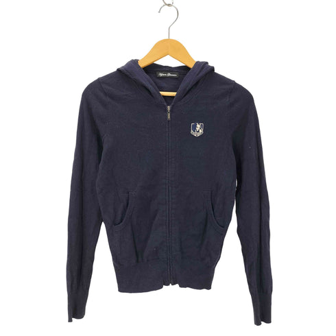 ヒステリックグラマー HYSTERIC GLAMOUR バックロゴ ニットジップアップパーカー レディース FREE