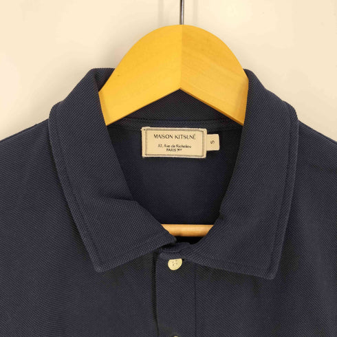 メゾンキツネ MAISON KITSUNE POLO EMBROIDERY FOX POLO TSHIRT ロゴ刺繍 ポロシャツ メンズ import:S