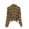 エックスガール X-girl STRIPED HIGH NECK KNIT TOP レディース ONE SIZE
