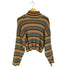 エックスガール X-girl STRIPED HIGH NECK KNIT TOP レディース ONE SIZE