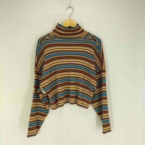 エックスガール X-girl STRIPED HIGH NECK KNIT TOP レディース ONE SIZE