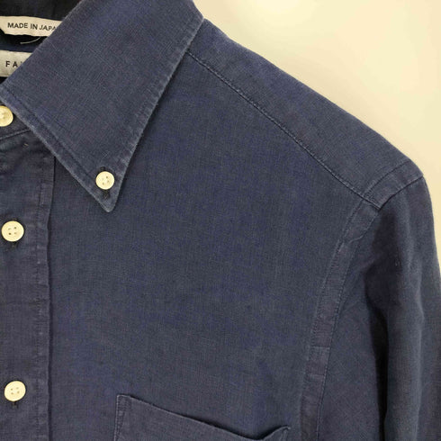 フェアファックス FAIRFAX ボタンダウン リネンシャツ メンズ import:M