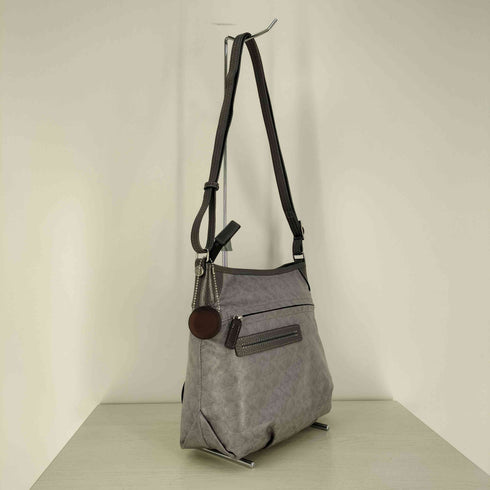 ペレボルサ PELLE BORSA 総柄 モノグラム ショルダーバッグ レディース