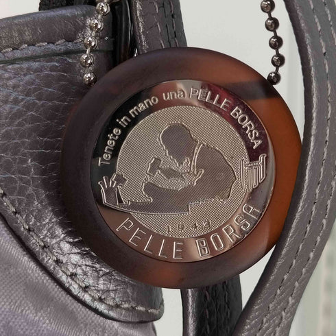 ペレボルサ PELLE BORSA 総柄 モノグラム ショルダーバッグ レディース