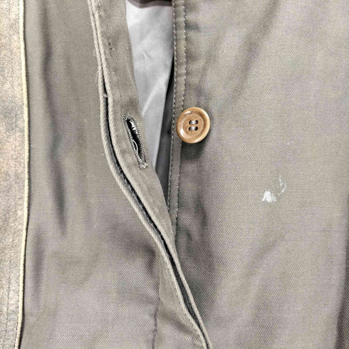 flint lock レザーテープ切替コットンノーカラージャケット レディース 9