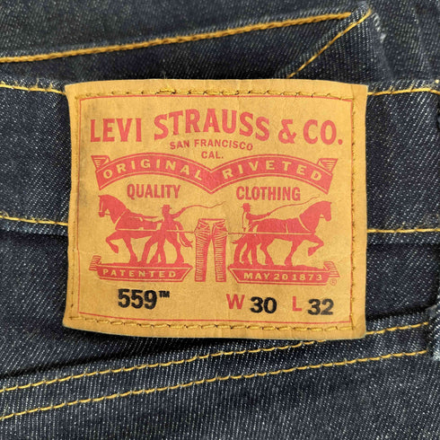 リーバイス Levis 559 ワイドストレートデニムパンツ インディゴ メンズ W30 L32