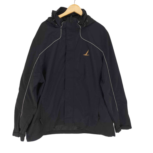 ランズエンド LANDS END リフレクターラインデザインジップブルゾン メンズ XXL