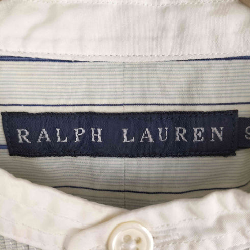 ラルフローレン RALPH LAUREN ヘンリーネック 切替 ストライプシャツ レディース 9