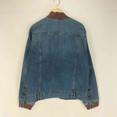 HUM JEANS 襟リブフロントジップデニムジャケット メンズ