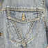 HUM JEANS 襟リブフロントジップデニムジャケット メンズ